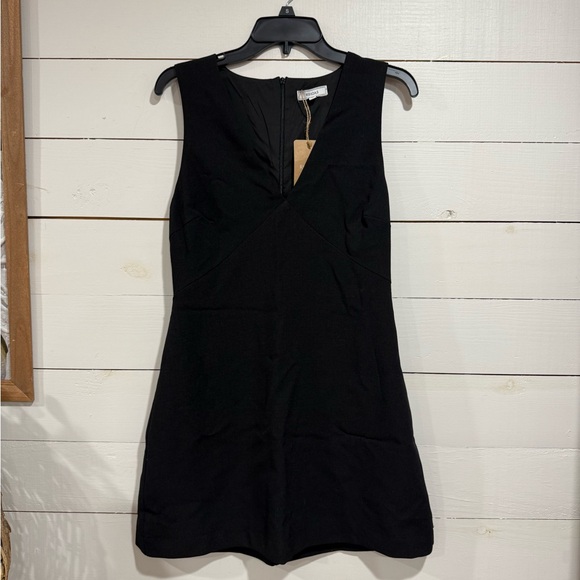 RIHOAS Black Sleeveless V-Neck Sheath Mini Dress - Picture 2 of 5